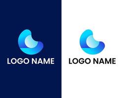 modèle de conception de logo moderne lettre c vecteur