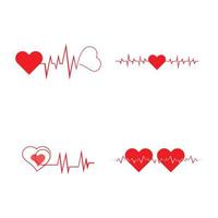 art design santé médical rythme cardiaque icône illustration vecteur