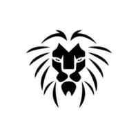 icône de vecteur de modèle de logo tête de lion