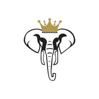 modèle de logo éléphant conception d'illustration vectorielle vecteur