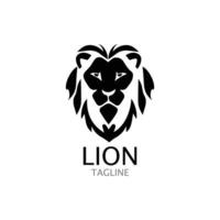 icône de vecteur de modèle de logo tête de lion