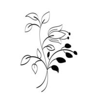conception de motif de broderie de fleurs imprimable vecteur