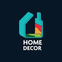 logo décoration de la maison vecteur