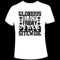 conception de t-shirt vendredi noir vecteur