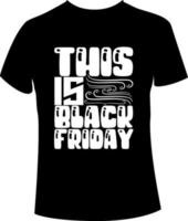 conception de t-shirt vendredi noir vecteur