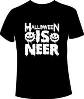 conception de t-shirt d'halloween vecteur