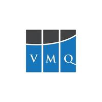 création de logo de lettre vmq sur fond blanc. concept de logo de lettre initiales créatives vmq. conception de lettre vmq. vecteur