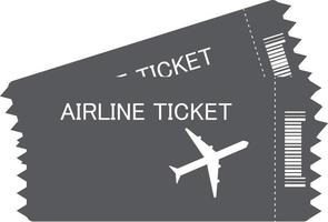 icône de billet d'avion. signe de billet d'avion. symbole du billet d'avion. signe de billets. vecteur