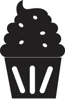 icône de petit gâteau sur fond blanc. style plat. logo de petit gâteau. symbole de muffins. signe de petit gâteau. vecteur