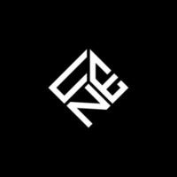 création de logo de lettre une sur fond noir. un concept de logo de lettre initiales créatives. une conception de lettre. vecteur