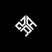 création de logo de lettre zra sur fond noir. concept de logo de lettre initiales créatives zra. conception de lettre zra. vecteur