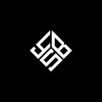 création de logo de lettre BSJ sur fond noir. concept de logo de lettre initiales créatives BSJ. conception de lettre du BSJ. vecteur