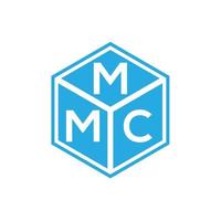 création de logo de lettre mmc sur fond noir. concept de logo de lettre initiales créatives mmc. conception de lettre mmc. vecteur