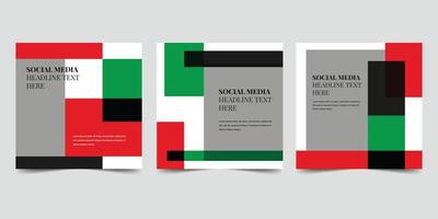 modèle de bannière de publication de médias sociaux minimaliste. vecteur