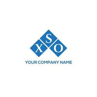 création de logo de lettre sxo sur fond blanc. concept de logo de lettre initiales créatives sxo. conception de lettre sxo. vecteur
