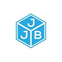 création de logo de lettre jjb sur fond noir. concept de logo de lettre initiales créatives jjb. conception de lettre jjb. vecteur