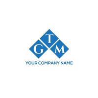 concept de logo de lettre initiales créatives gtm. conception de lettre gtm. création de logo de lettre gtm sur fond blanc. concept de logo de lettre initiales créatives gtm. conception de lettre gtm. vecteur