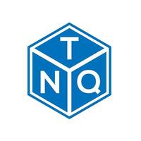 création de logo de lettre tnq sur fond noir. concept de logo de lettre initiales créatives tnq. conception de lettre tnq. vecteur