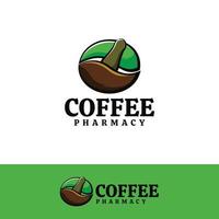 logo de la pharmacie du café vecteur