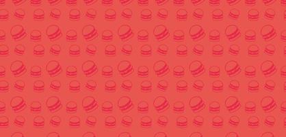 illustration vectorielle de bannière alimentaire avec silhouette motif burger vecteur