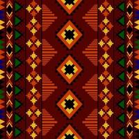 modèle sans couture ethnique aztèque. géométrique natif traditionnel. conception pour le fond, le tapis, le papier peint, les vêtements, l'emballage, le batic, le tissu, le style vectoriel illustraion.embroidery.