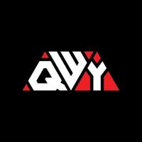 création de logo de lettre triangle qwy avec forme de triangle. monogramme de conception de logo triangle qwy. modèle de logo vectoriel triangle qwy avec couleur rouge. logo triangulaire qwy logo simple, élégant et luxueux. qwy