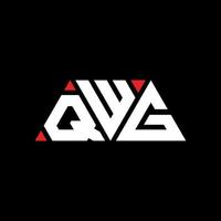 création de logo de lettre triangle qwg avec forme de triangle. monogramme de conception de logo triangle qwg. modèle de logo vectoriel triangle qwg avec couleur rouge. qwg logo triangulaire logo simple, élégant et luxueux. qwg