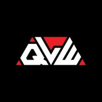 création de logo de lettre triangle qlw avec forme de triangle. monogramme de conception de logo triangle qlw. modèle de logo vectoriel triangle qlw avec couleur rouge. qlw logo triangulaire logo simple, élégant et luxueux. qlw