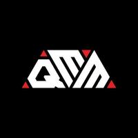 création de logo de lettre triangle qmm avec forme de triangle. monogramme de conception de logo triangle qmm. modèle de logo vectoriel triangle qmm avec couleur rouge. logo triangulaire qmm logo simple, élégant et luxueux. qmm