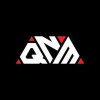 création de logo de lettre triangle qnm avec forme de triangle. monogramme de conception de logo triangle qnm. modèle de logo vectoriel triangle qnm avec couleur rouge. logo triangulaire qnm logo simple, élégant et luxueux. qnm
