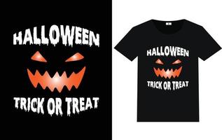 typographie halloween à la mode et design de t-shirt graphique vecteur