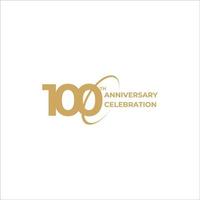 Célébration des 100 ans vecteur