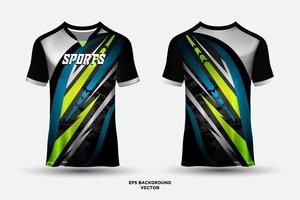 conception de maillot futuriste adaptée aux sports, aux courses, au football, aux jeux et aux vecteurs d'esports vecteur