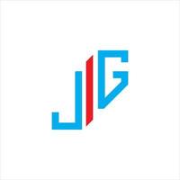 création de logo de lettre jg avec graphique vectoriel