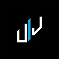 création de logo de lettre uj avec graphique vectoriel