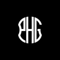 conception créative abstraite du logo de la lettre phg. conception unique de phg vecteur