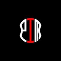 conception créative abstraite du logo de la lettre pim. design unique pim vecteur
