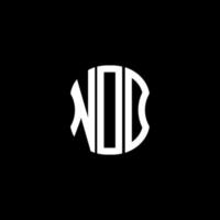 conception créative abstraite du logo de la lettre ndd. ndd conception unique vecteur