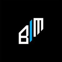 création de logo de lettre bm avec graphique vectoriel