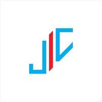 création de logo de lettre jc avec graphique vectoriel