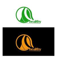 logo santé, logo design unique simple et moderne vecteur