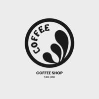 café abstrait logo de l'entreprise vecteur