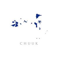 chuuk drapeau carte design plat illustration vectorielle vecteur