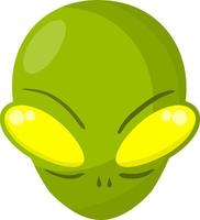 extraterrestre. monstre extraterrestre à tête verte
