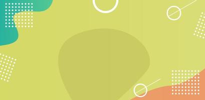 fond géométrique avec des ornements de couleur jaune, orange, bleu et blanc. peut être utilisé pour la promotion de produits, bannières, brochures, applications Web et mobiles. trait modifiable. ep 10. vecteur