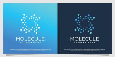 création de logo de molécule avec concept créatif moderne vecteur premium partie 8