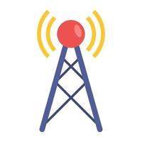 icône de téléchargement premium de la tour de signalisation, vecteur gsm