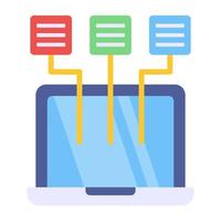 icône de conception modifiable du réseau d'ordinateurs portables vecteur