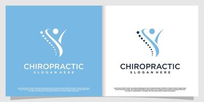 logo chiropratique avec vecteur premium de style moderne partie 2