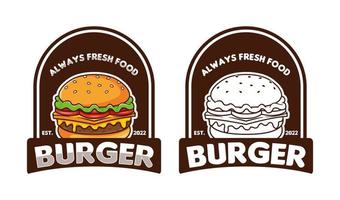 vecteur de collection de modèles de logo burger